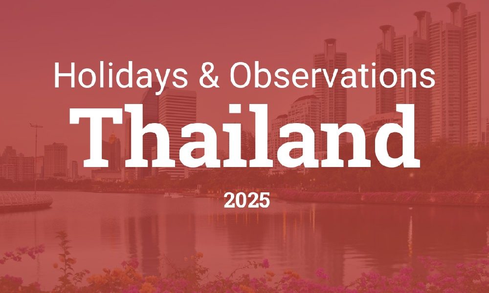 Thailand Public Holidays List of Public Holidays in Thailand 2025